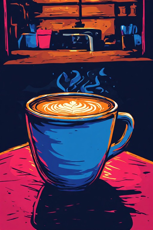 Café preparado en ByteLayer Café